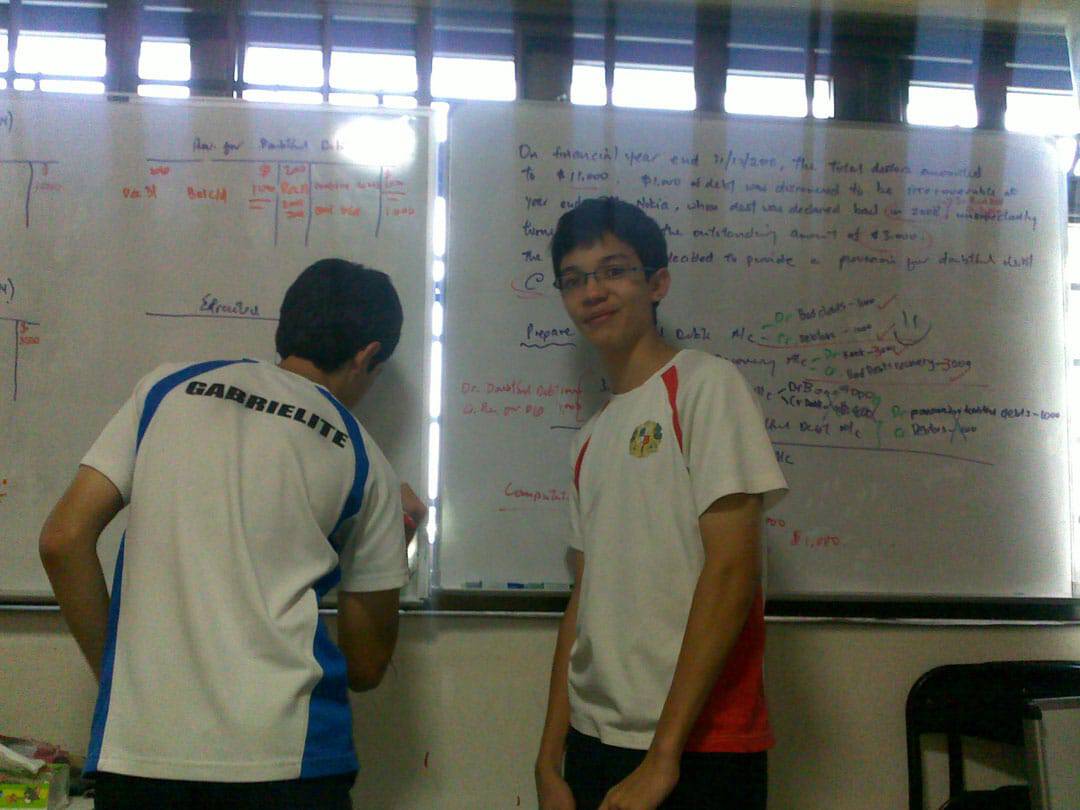 Photo of 2 boys from poa class