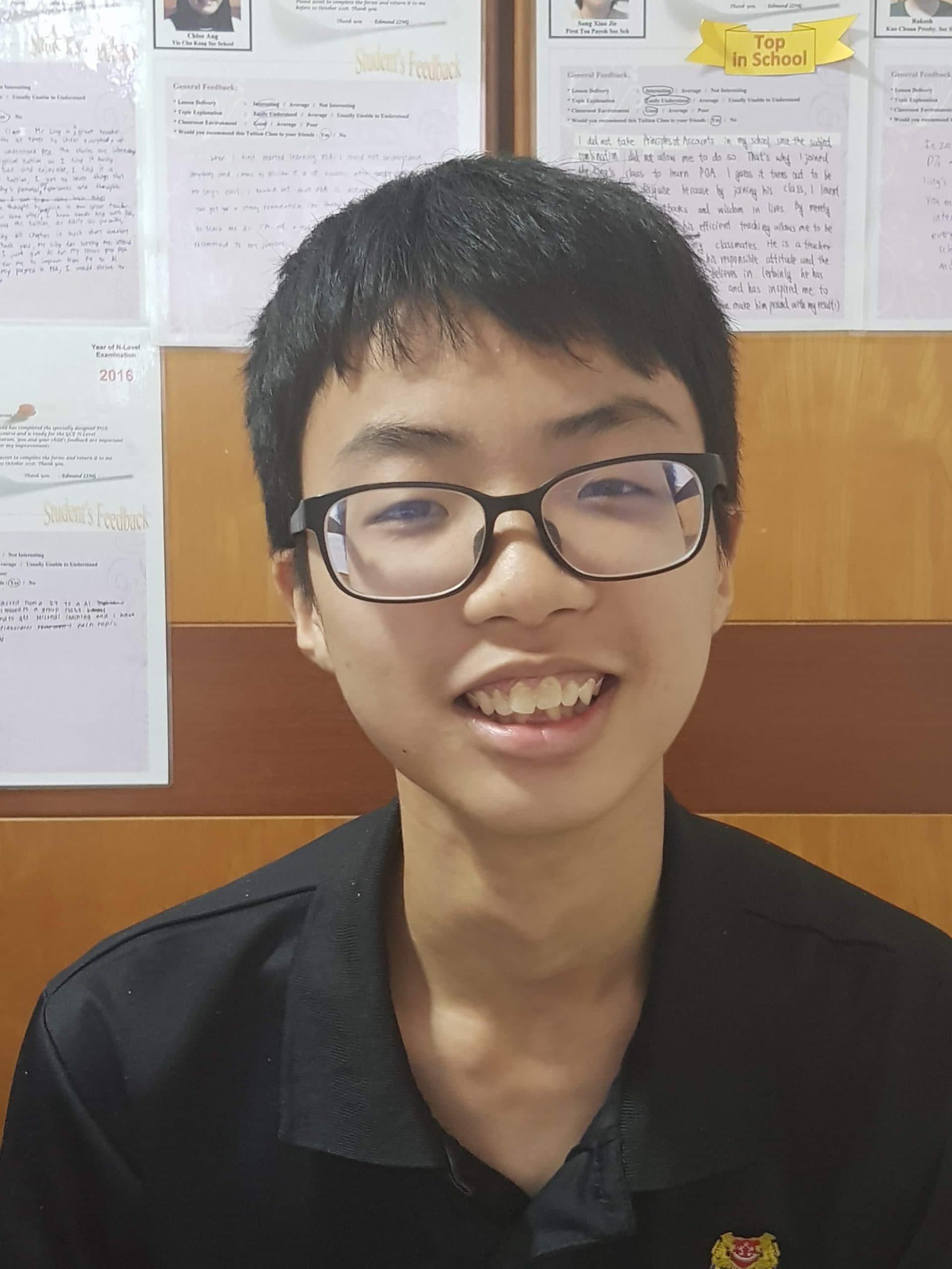 Jabez Ong – Hillgrove Secondary School -2019 1